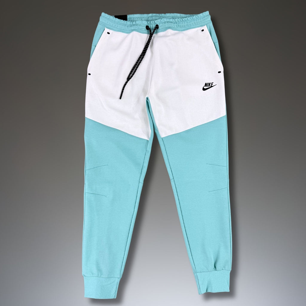 Nike Tech Fleece muške sportske hlače, bijelo-tirkizne. Premium kvaliteta
