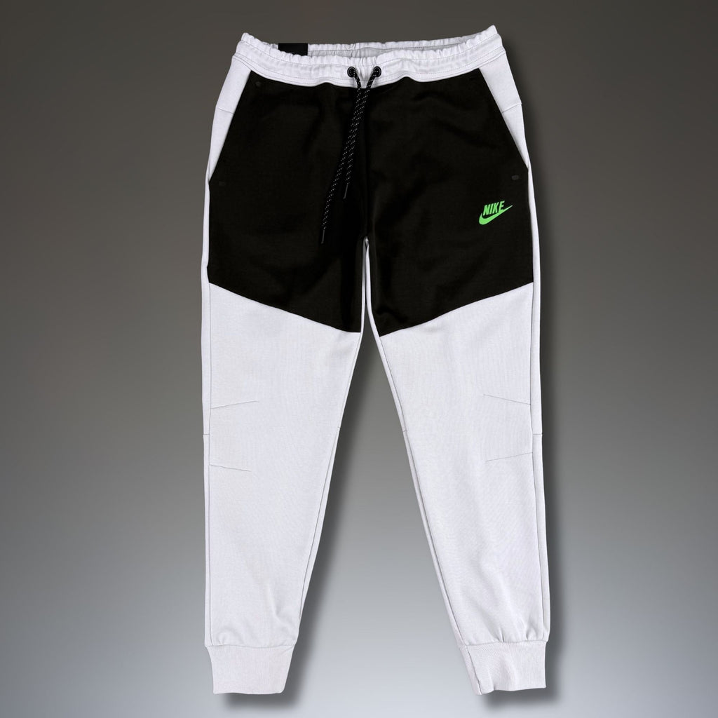 Nike Tech Fleece muške sportske hlače, prljavo bijelo-crne. Premium kvaliteta