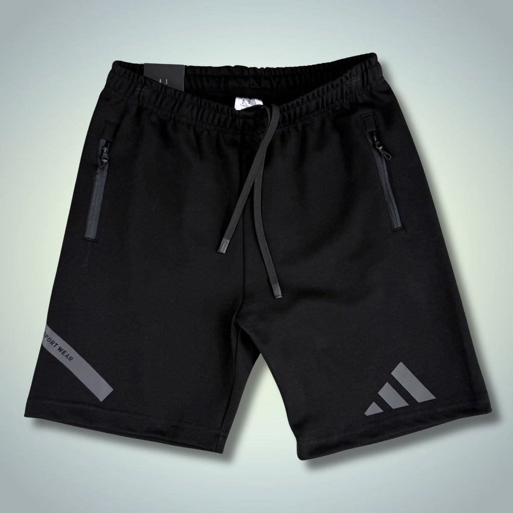Adidas Z.N.E. muške sportske kratke hlače, crne, grafitni logo. Premium kvaliteta