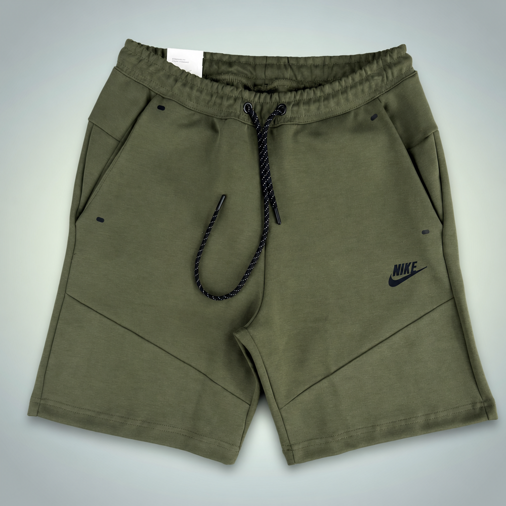 Nike Tech Fleece muške sportske kratke hlače, maslinasto zelena. Premium kvaliteta