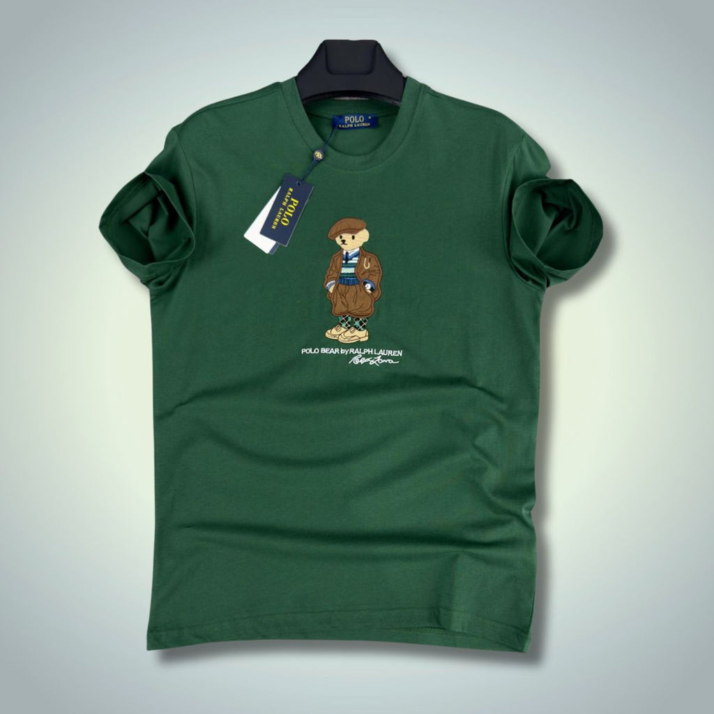 Ralph Lauren muška majica, vezeni medvjed, zelena. Vrhunska kvaliteta