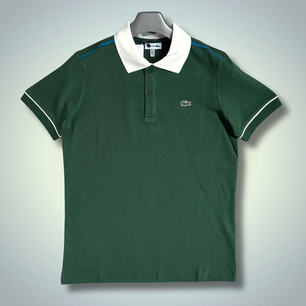 Lacoste muška polo majica, zeleno - bijela. Premium kvaliteta