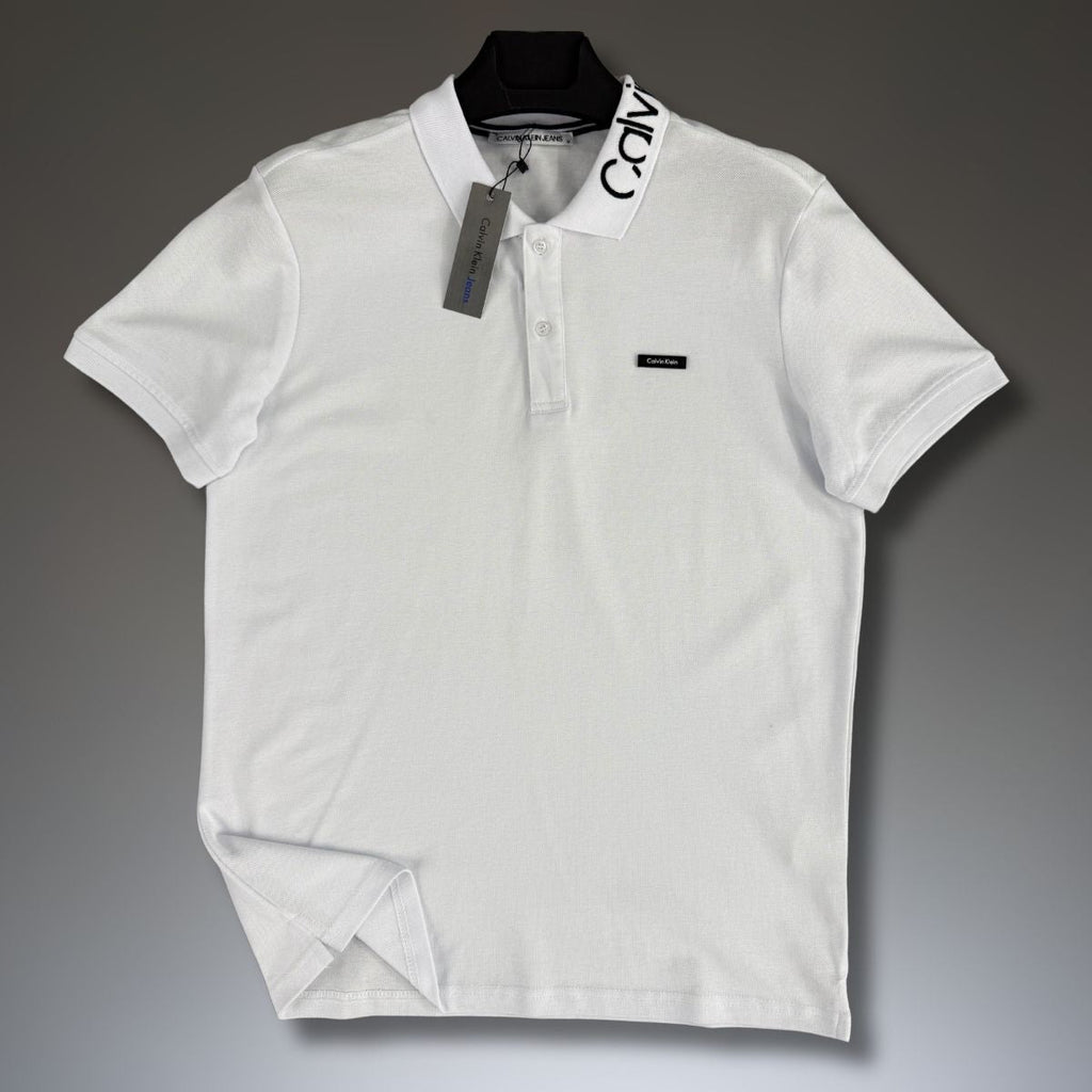 Calvin Klein muška polo majica, logo na ovratniku, bijela. Premium kvalitete