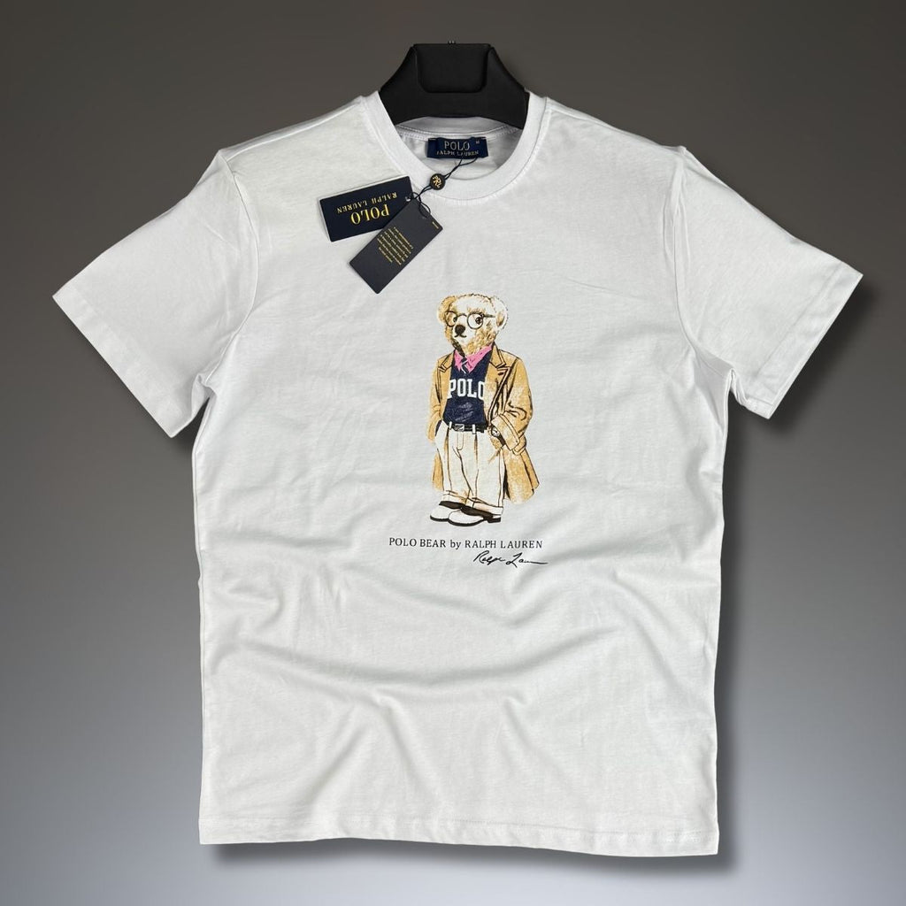 Ralph Lauren muška majica kratkih rukava, college bear, bijela. Premium kvaliteta