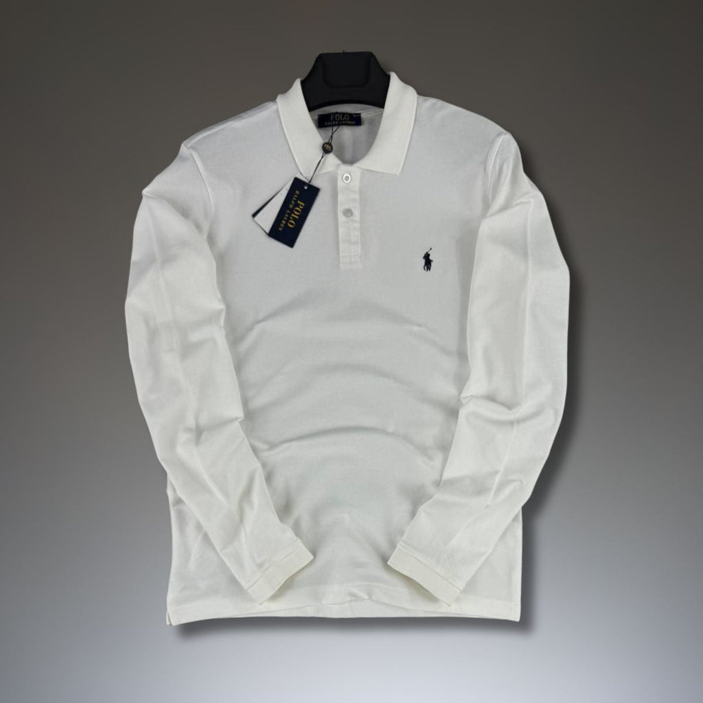 Ralph Lauren muška polo majica s dugim rukavima, bijela. Premium kvaliteta