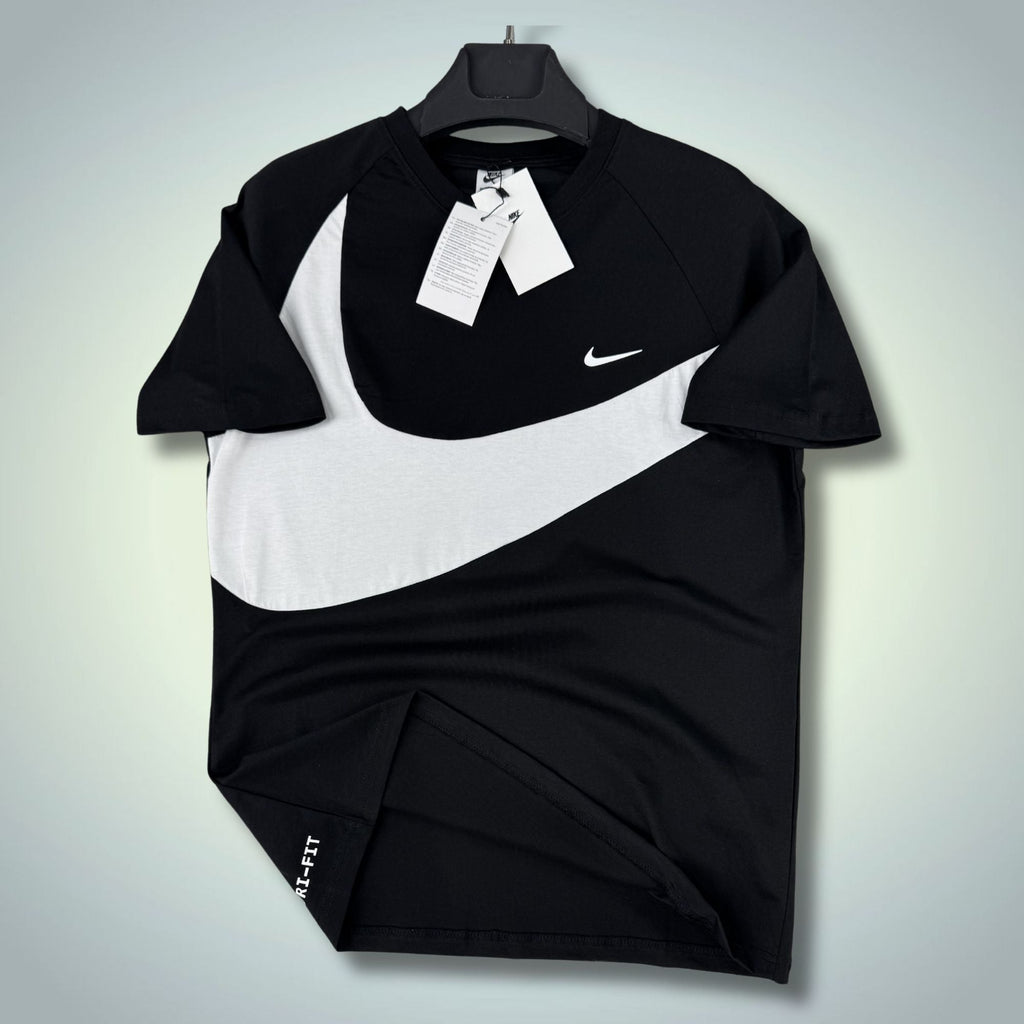 Muška crna Nike majica, veliko logo. Premium kvaliteta