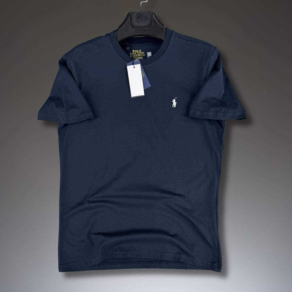 Muška tamnoplava majica Ralph Lauren, bijeli logo. Premium kvaliteta