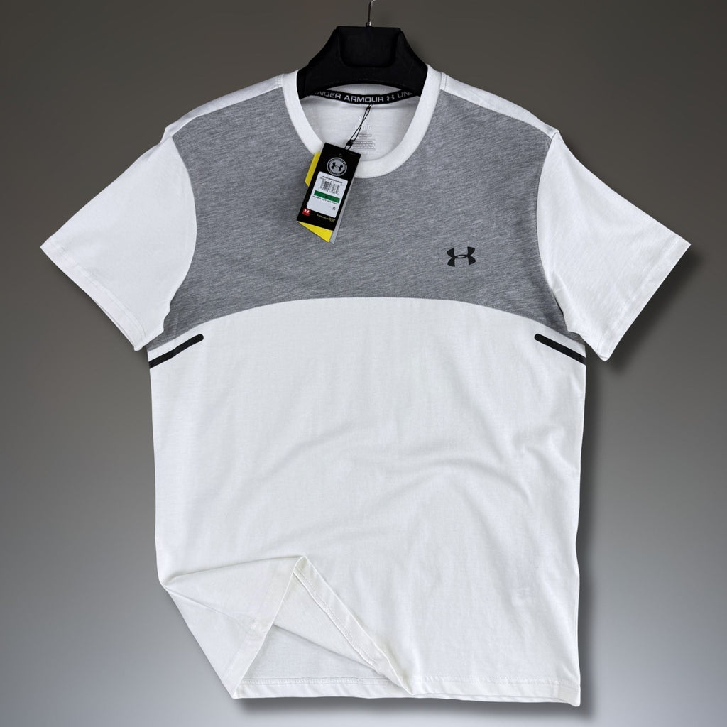 Muška bijelo-klasično siva majica Under Armour. Premium kvaliteta