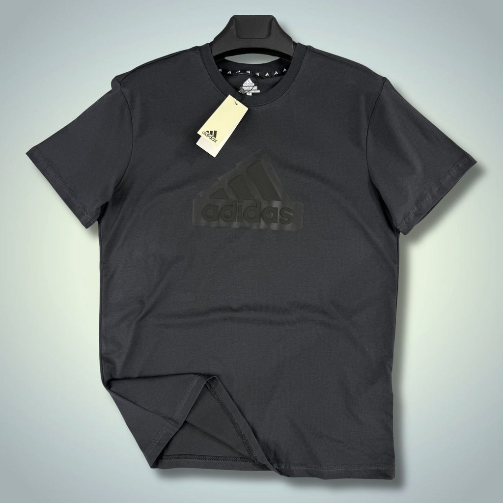 Muška grafitna majica Adidas, veliki logo. Premium kvaliteta