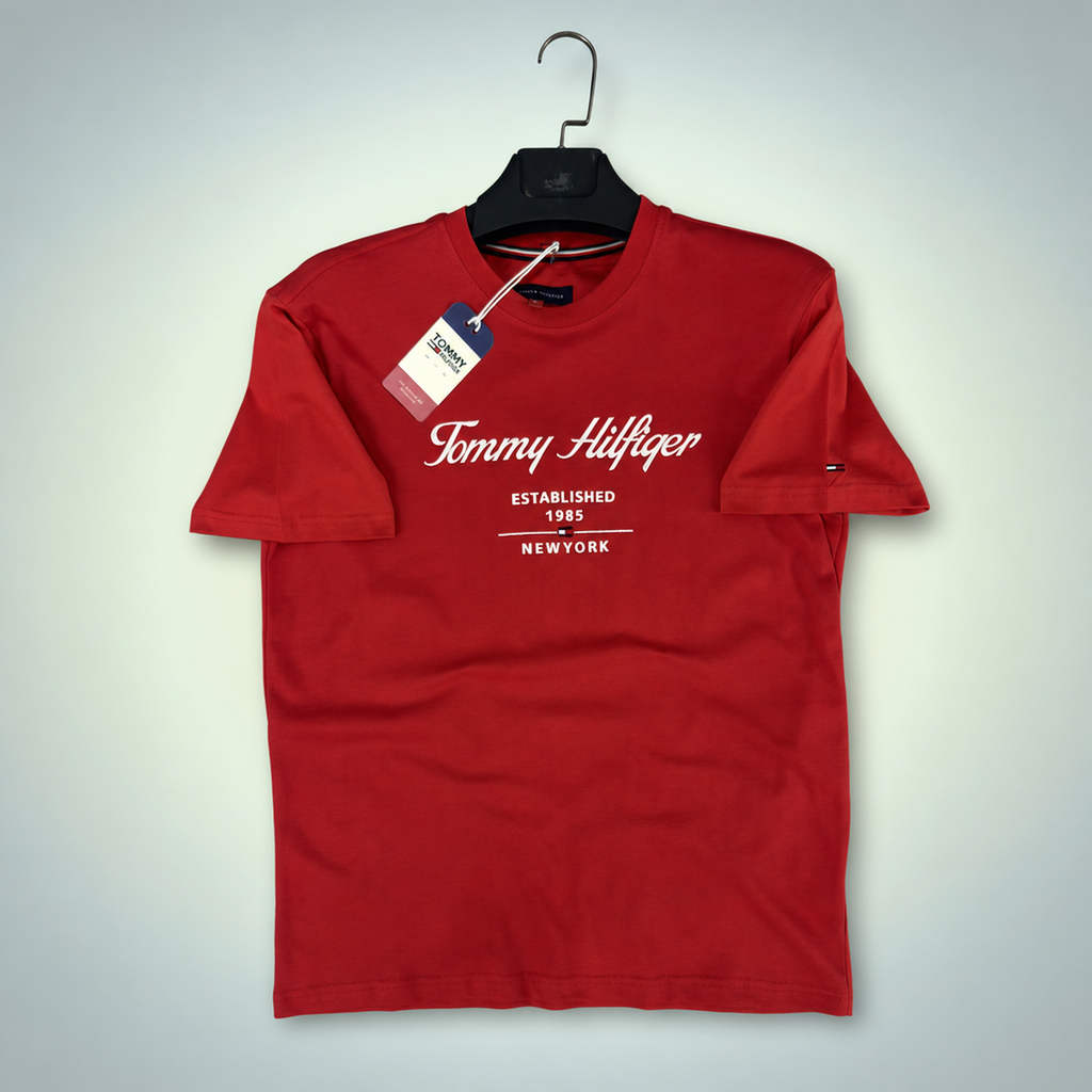 Tommy Hilfiger muška majica, Crvena. Vrhunska kvaliteta