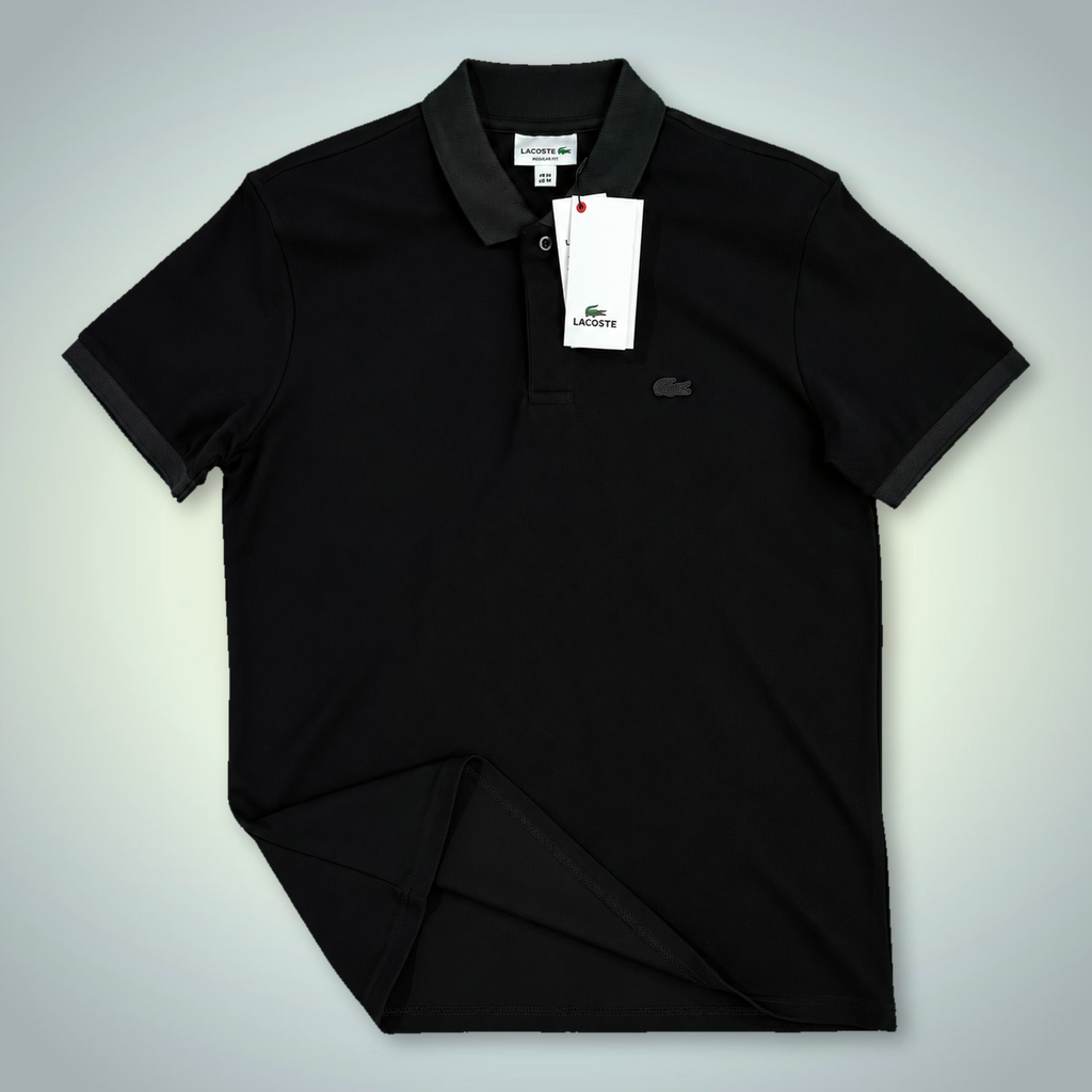 Lacoste muška polo majica, logo u tonu, crna. Vrhunska kvaliteta
