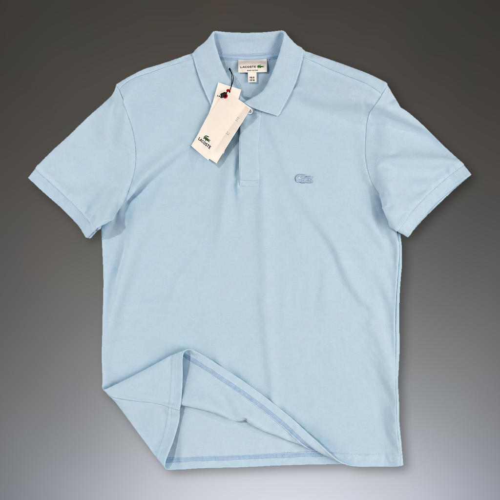 Lacoste muška polo majica, logo u tonu, svijetlo plava. Vrhunska kvaliteta