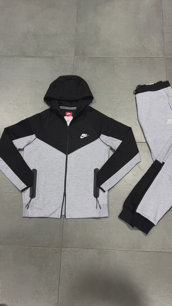 Nike Tech Fleece muška trenirka crno-siva. Model 2023. Vrhunska kvaliteta