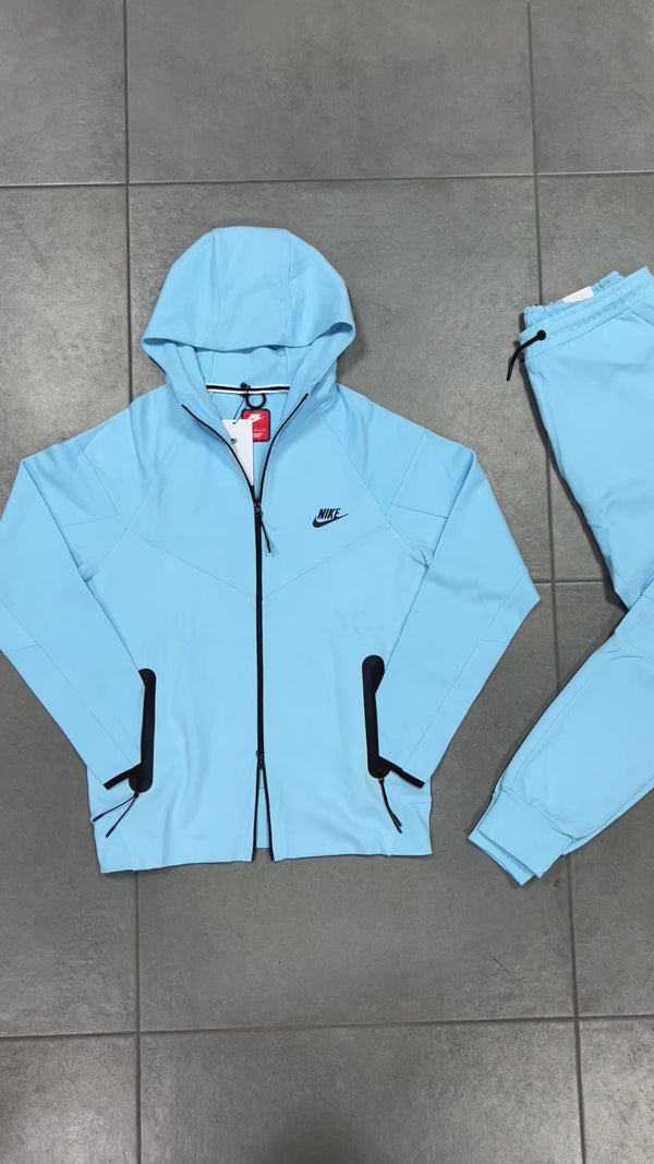 Nike Tech Fleece muška trenirka, svijetlo plava. Model 2023. Vrhunska kvaliteta