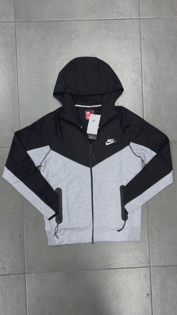 Nike Tech Fleece muška majica, crno - siva. Model 2023. Vrhunska kvaliteta