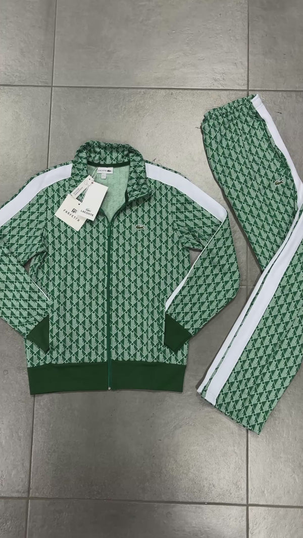 Lacoste muška trenirka, Jacquard Monogram, zelena. Vrhunska kvaliteta