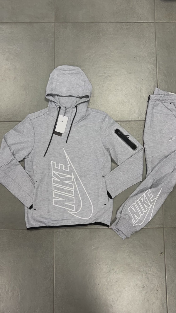 Nike Tech Fleece muška trenirka, bez patentnog zatvarača, siva. Vrhunska kvaliteta