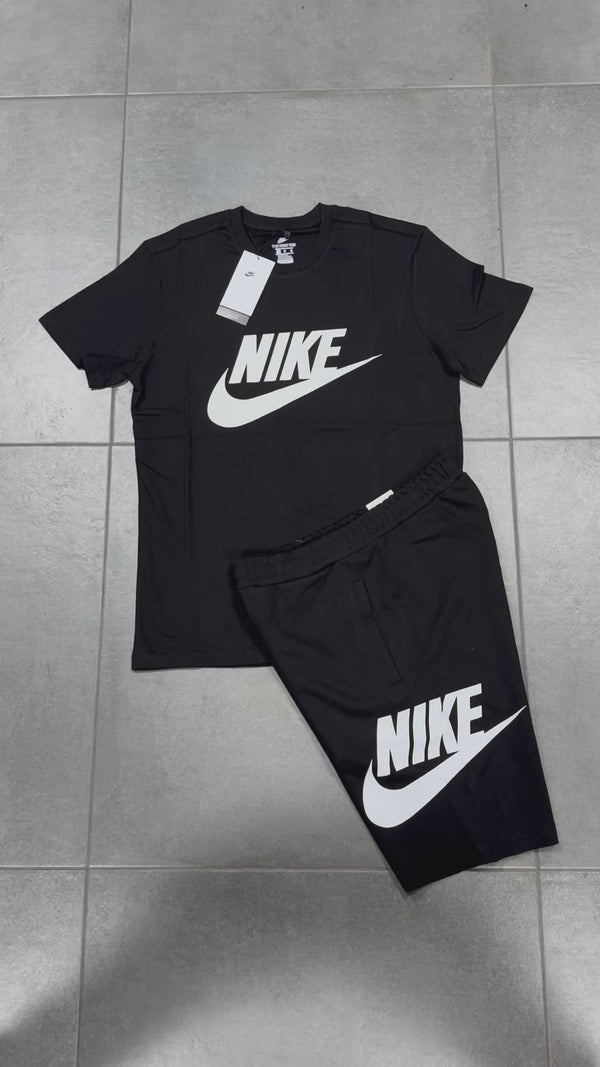 Nike muški set s kratkim hlačama, crni. Factory outlet