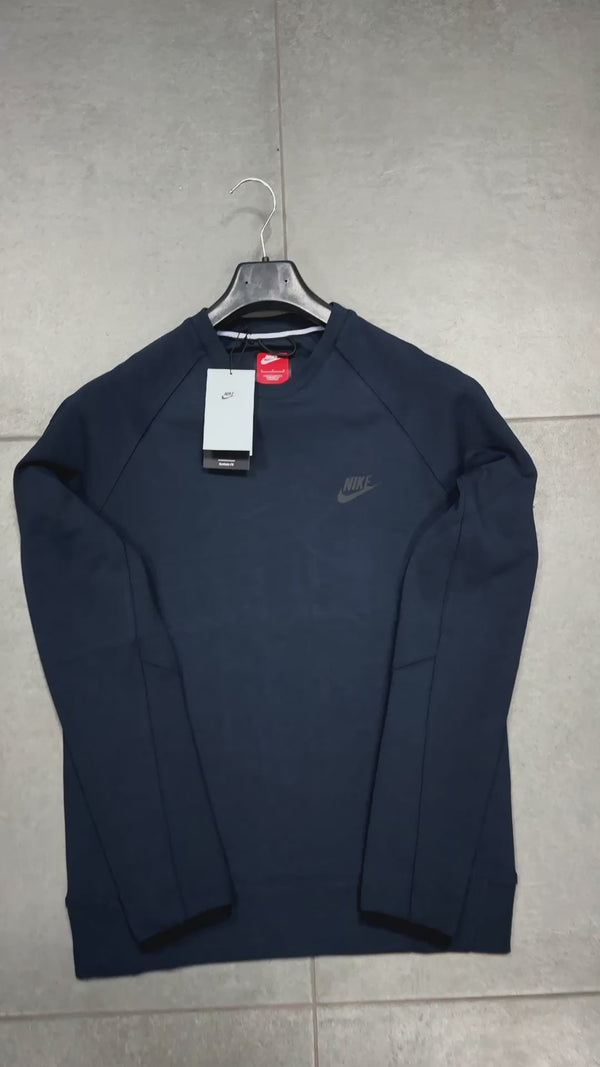 Nike Tech Fleece sweatshirt, "Men's crew", tamno plava. Vrhunska kvaliteta