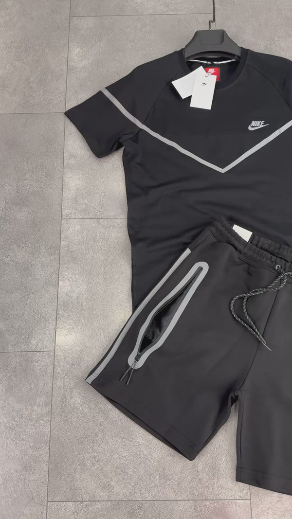 Nike Reflective Tech Fleece muški set s kratkim hlačama, crna. Vrhunska kvaliteta
