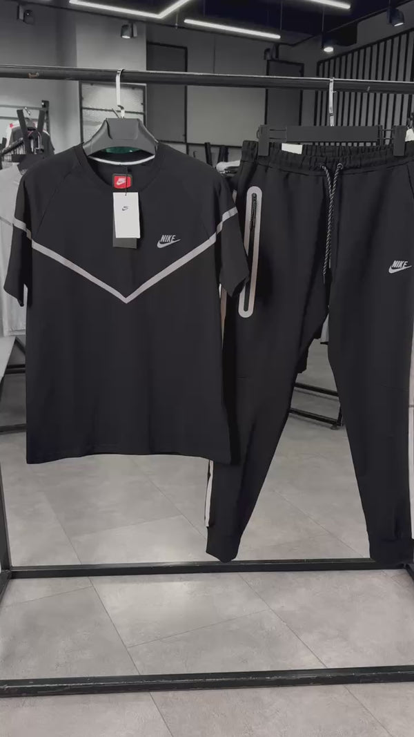 Nike Reflective Tech Fleece muški ljetni set, crni. Vrhunska kvaliteta