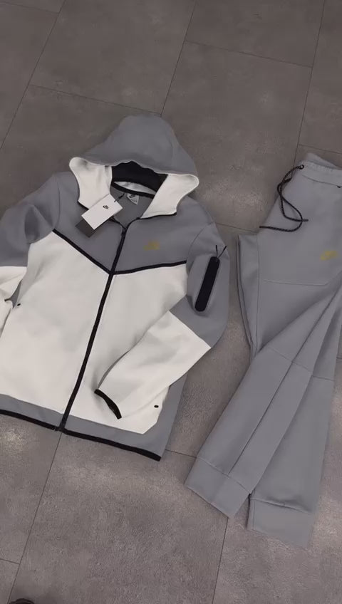 Nike Tech Fleece muška trenirka, bijela i siva. Vrhunska kvaliteta