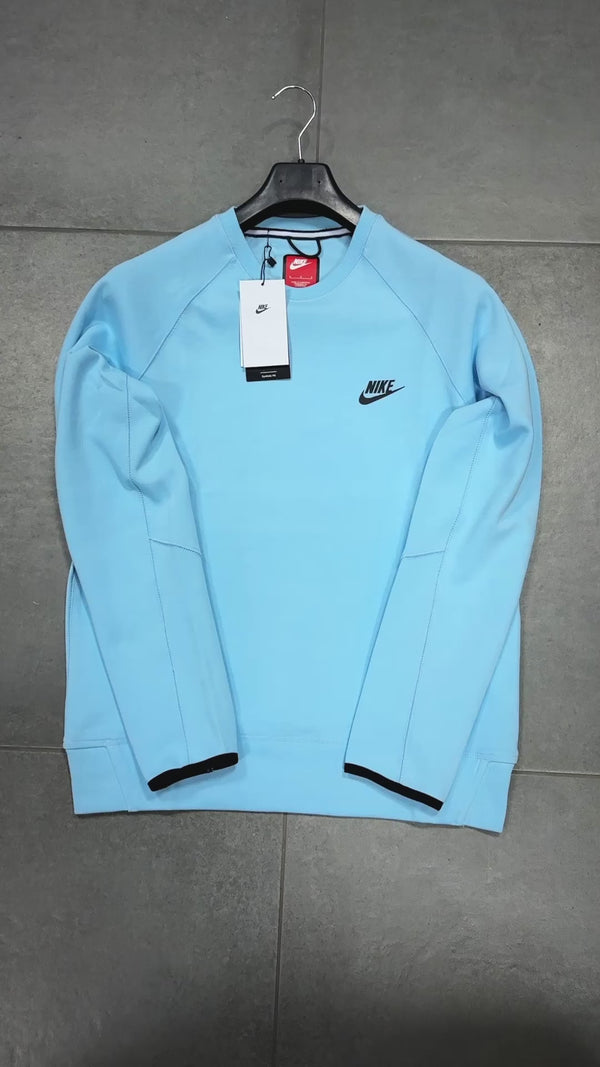 Nike Tech Fleece majica, "Men's crew", svijetlo plava. Vrhunska kvaliteta